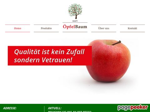 Haupt Öpfelbaum - Qualitätsprodukte vom Familienbetrieb