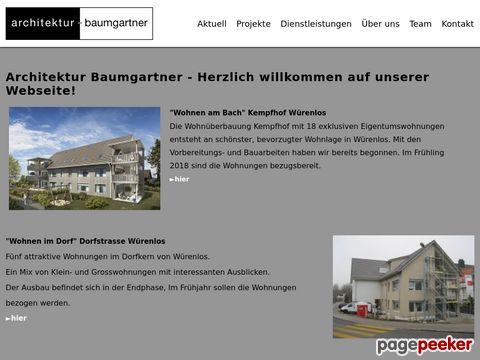 architektur - baumgartner - Architekt | Würenlos, Baden, Aargau und Zürich