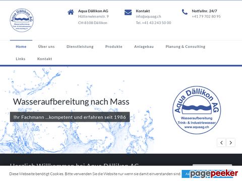 Aqua Dällikon AG - Die Spezialisten für Wasseraufbereitung und Abwasserrecycling