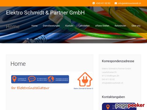 Elekro Schmidt & Partner GmbH | Ihr Elektroinstallateur