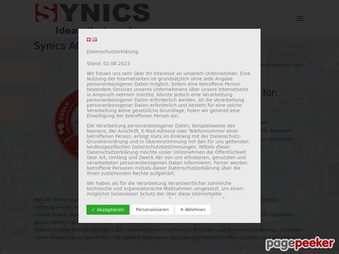 Synics AG - Hard- u. Softwareentwicklung