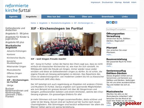XiF - Kirchensingen im Furttal - bei der Evangelisch-reformierten Kirchgemeinde Dällikon-Dänikon