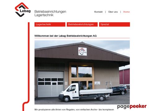 Lebag AG - Betriebseinrichtungen & Lagertechnik
