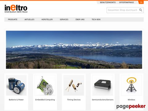 Ineltro AG - Handelsfirma für elektronische und elektromechanische Komponenten und Industrie-Comp.