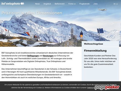 BSF Swissphoto - 3D-Mapping, Ingenieurvermessung und Consulting