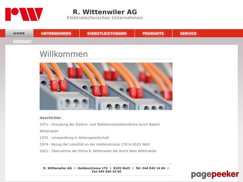 R. Wittenwiler AG - Elektrotechnisches Unternehmen