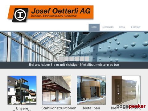 Oetterli Josef AG - Metallbau, Stahlbau;  Schlosserei