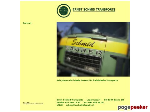 Ernst Schmid Transportunternehmen in Buchs ZH