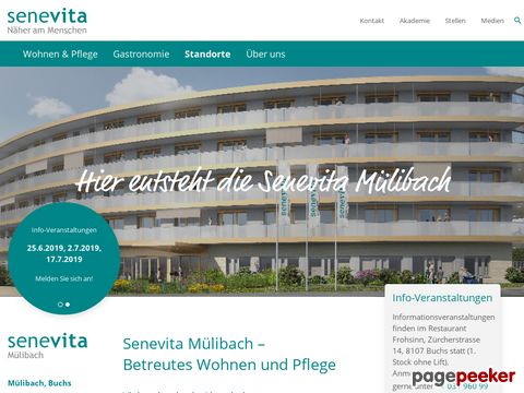 Senevita Mülibach – Betreutes Wohnen und Pflegein Buchs/ZH
