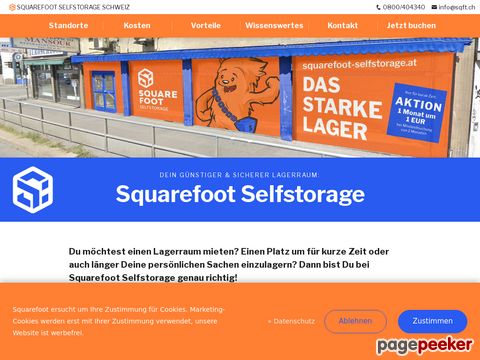 Dein Selfstorage Lagerraum Schweiz - Squarefoot Selftorage