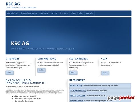KSC AG - professioneller IT Support für jedermann