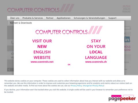 Computer Controls AG - Computer Controls, your leading edge technology partner, consult | deliver | 